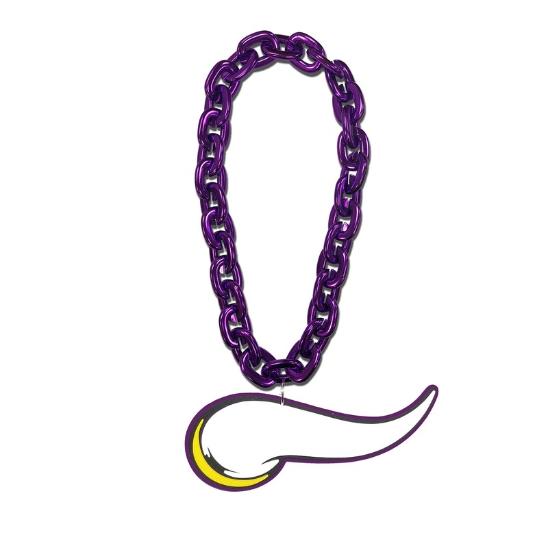 Minnesota Vikings NFL Touchdown Fan Chain 10 Inch 3D Foam Necklace