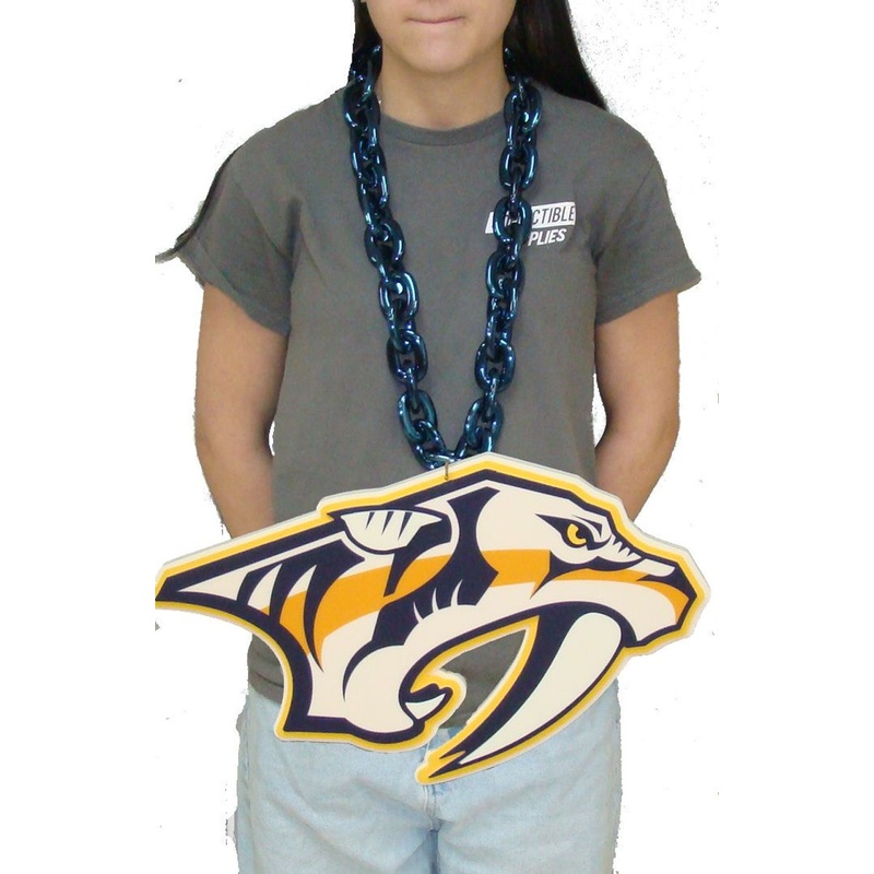Nashville Predators NHL BIG LOGO 3D Fan Chain Foam Necklace