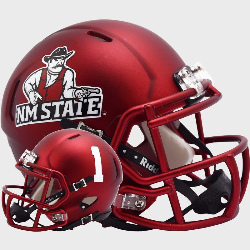New Mexico State Aggies NCAA Speed Mini Football Helmet