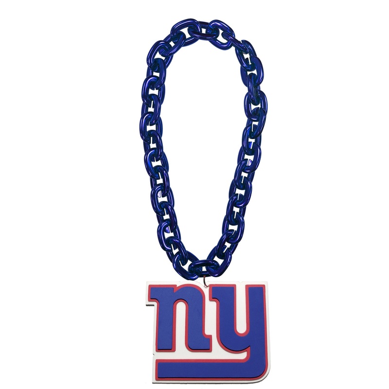 New York Giants NFL Touchdown Fan Chain 10 Inch 3D Foam Necklace