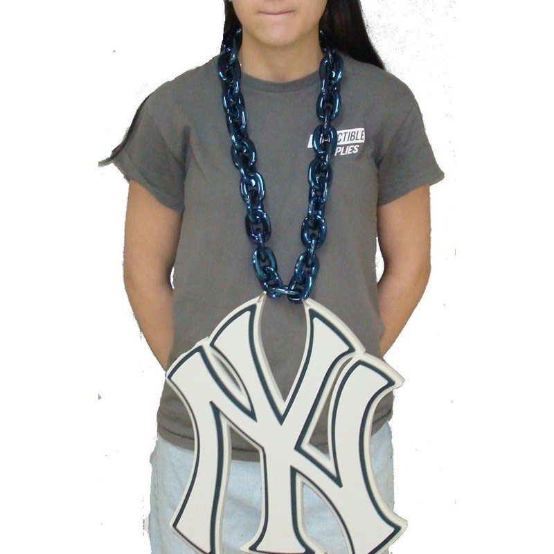 New York Yankees BIG LOGO 3D Fan Chain Foam Necklace