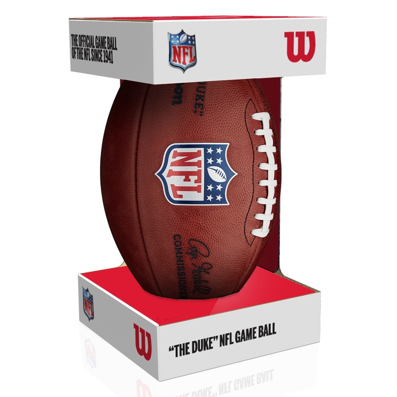 NFL Official Authentic Leather Game Football by Wilson (Signed by Roger Goodell) Model F1100