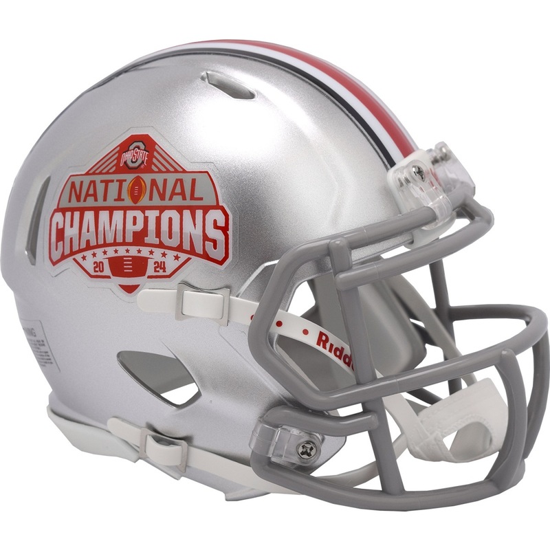 Ohio State Buckeyes College Football Playoff 2024 National Champions Revolution SPEED Mini Football Helmet