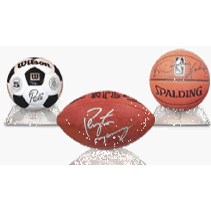 Premuim Football, Basketball, Soccer Ball, Volleyball CLEAR ACRYLIC SQUARE BALL STAND