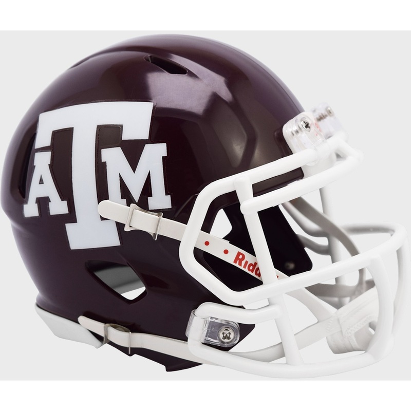 Texas A&M Aggies Maroon NCAA Riddell SPEED Mini Football Helmet