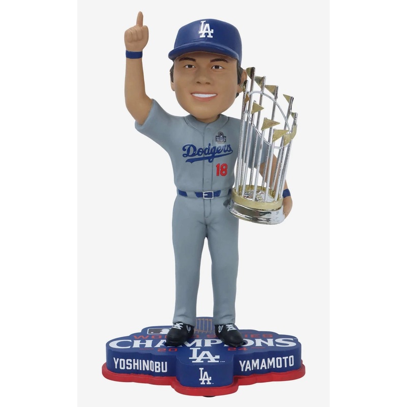 Yoshinobu Yamamoto Los Angeles Dodgers 2024 World Series Champions 8″ Bobblehead Bobble Head Doll