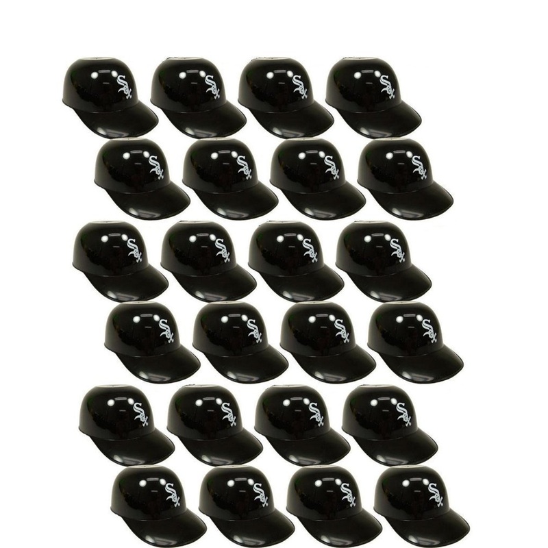 Chicago White Sox MLB 8oz Snack Size / Ice Cream Mini Baseball Helmets – Quantity 24