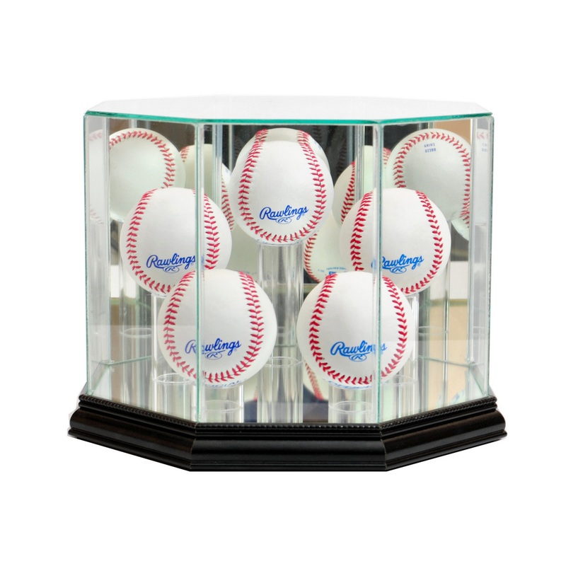 Deluxe Real Glass 5 Baseball Display Case