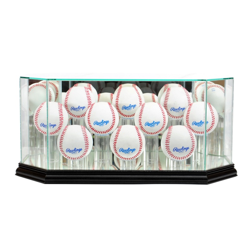 Deluxe Real Glass Ten Baseball Display Case