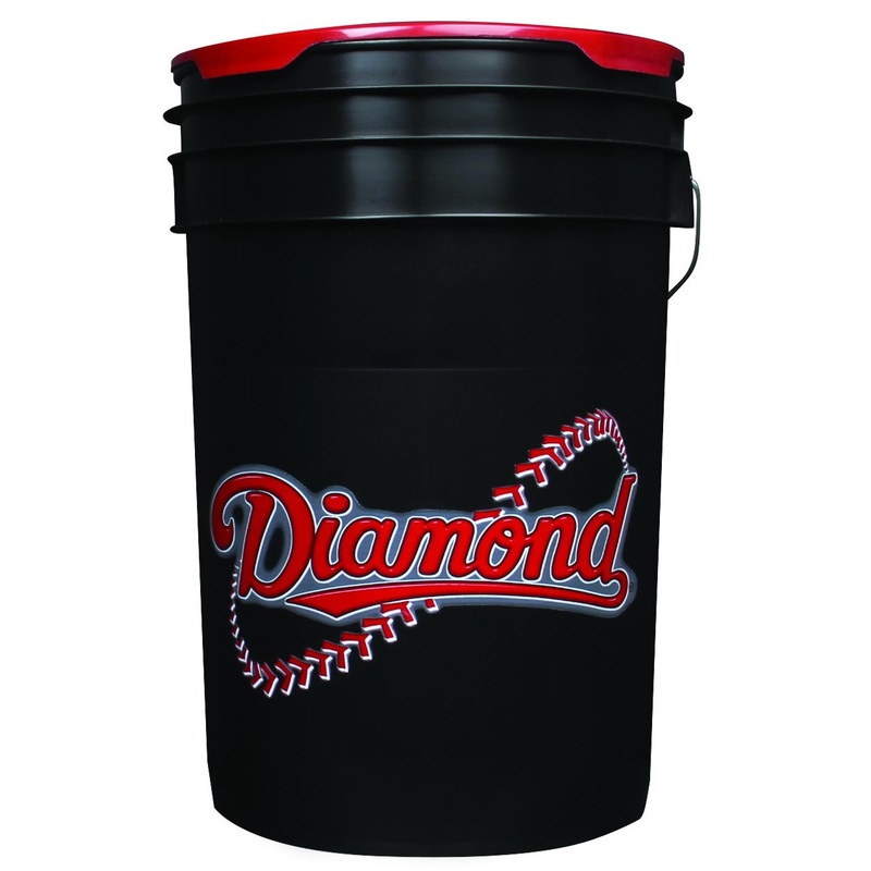 Diamond 6 Gallon Bucket With Padded Lid Black BKT B