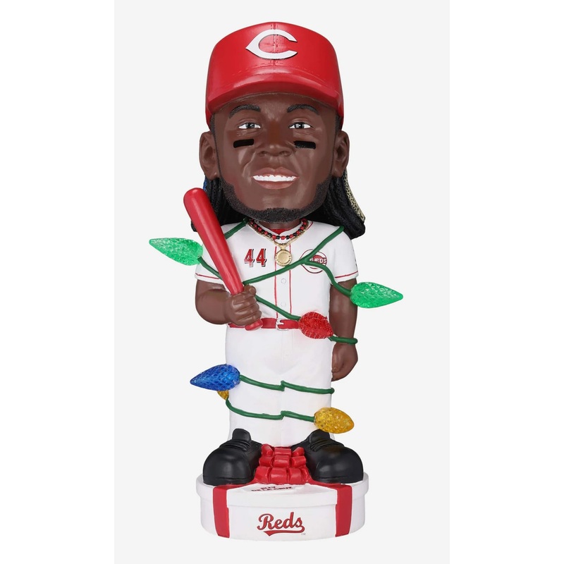 Elly De La Cruz Cincinnati Reds Holiday Flashing Lights 10″ Bobblehead Bobble Head Doll