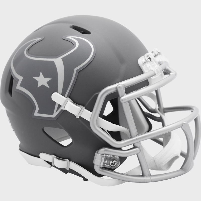 Houston Texans Alternate SLATE Revolution Speed Mini Football Helmet – New in Riddell Box