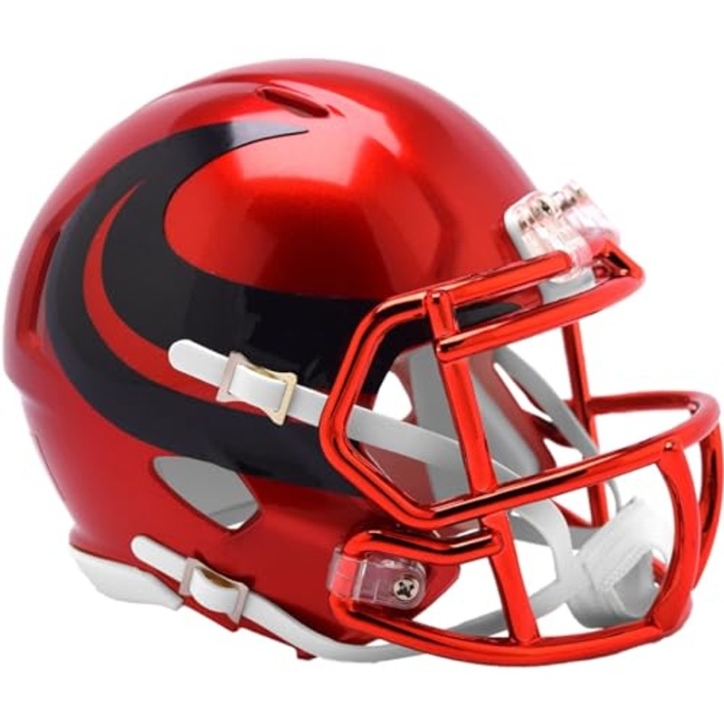 Houston Texans Red Chrome 2024 On Field Alternate Riddell Speed Mini Football Helmet