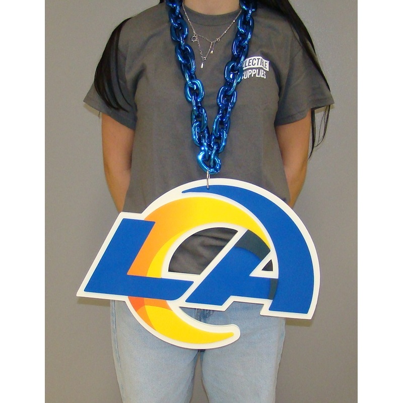Los Angeles Rams BIG LOGO 3D Fan Chain Foam Necklace
