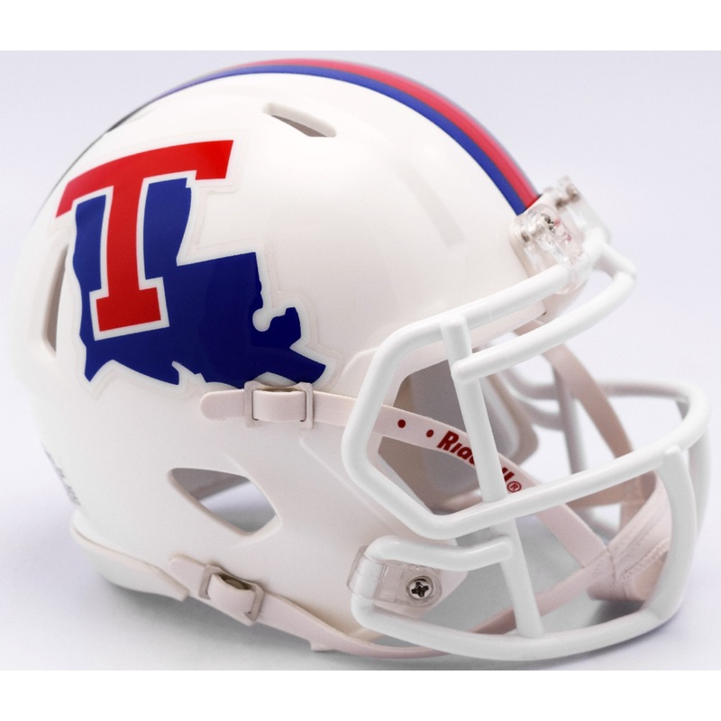 Louisiana Tech Bulldogs White Revolution SPEED Mini Helmet