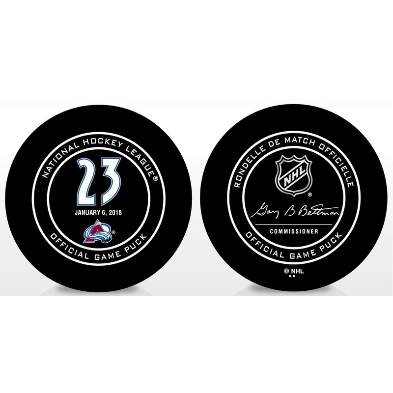 Milan Hedjuk #23 Colorado Avalanche Special Retirement Official NHL Game Puck in Cube