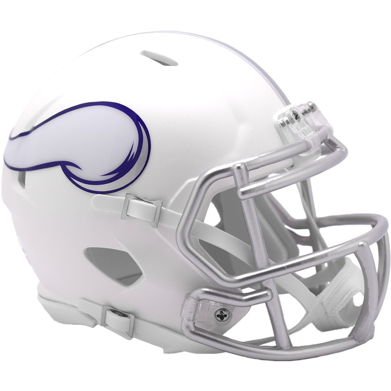Minnesota Vikings White 2024 On Field Alternate Riddell Speed Mini Football Helmet