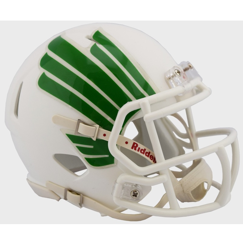 North Texas Mean Green Alternate White NCAA Riddell SPEED Mini Football Helmet