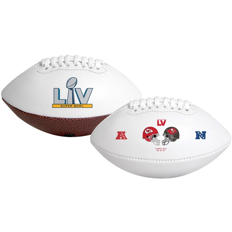 Super Bowl 55 Dueling Youth Size Football Kansas City Chiefs vs. Tampa Bay Buccaneers – RAWLINGS YOUTH SIZE