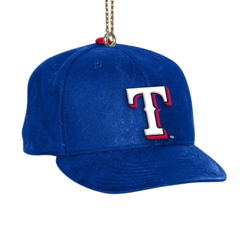 Texas Rangers Team Baseball Cap Christmas Tree Ornament