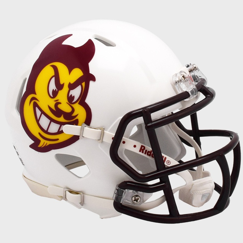 Arizona State Sun Devils White Sparky Revolution SPEED Mini Football Helmet