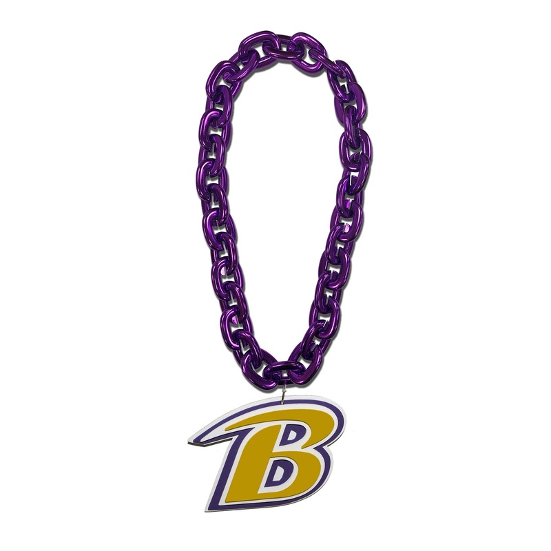 Baltimore Ravens NFL Touchdown Fan Chain 10 Inch 3D Foam Necklace