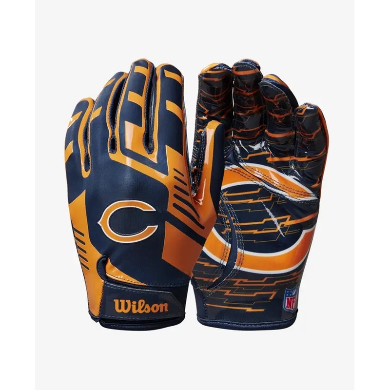 Chicago Bears NFL Stretch Fit Receiver Football Gloves