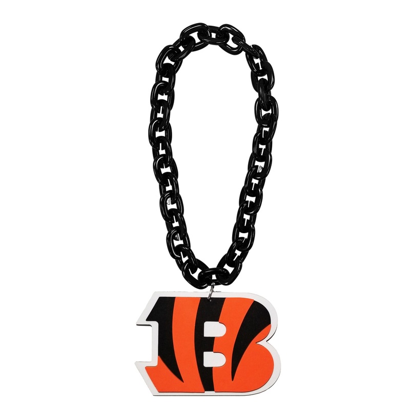 Cincinnati Bengals NFL Touchdown Fan Chain 10 Inch 3D Foam Necklace
