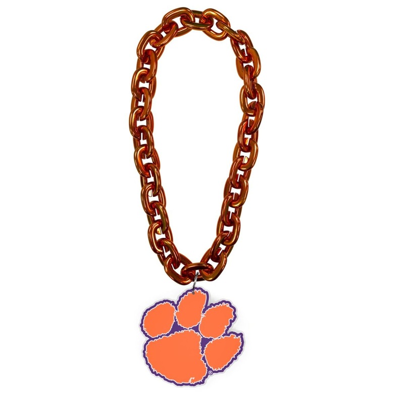 Clemson Tigers NCAA Touchdown Fan Chain 3D Foam Necklace