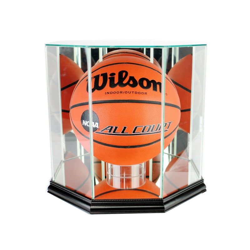 Deluxe Real Glass Basketball Octagon Display Case