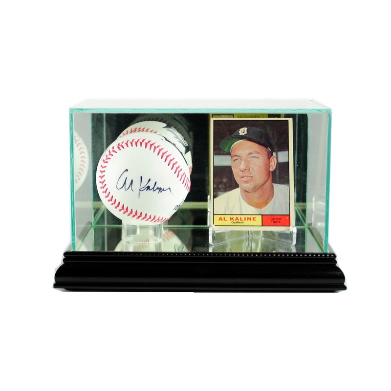 Deluxe Real Glass Card and Baseball Display Case