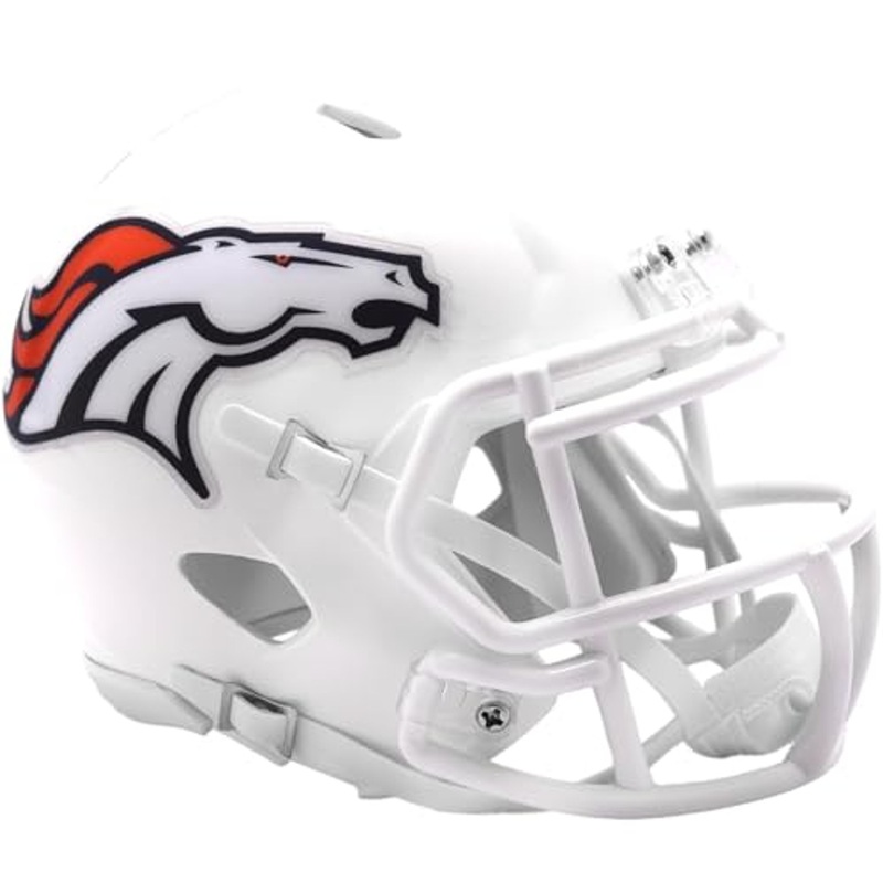 Denver Broncos White 2024 On Field Alternate Riddell Speed Mini Football Helmet