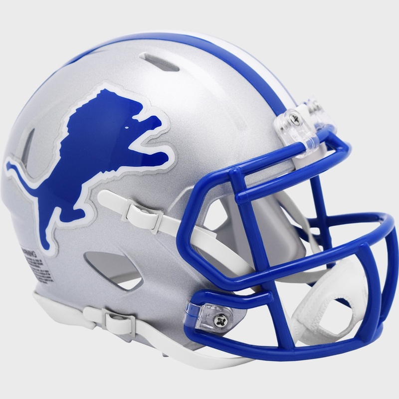 Detroit Lions 1983 to 2002 Throwback Revolution Speed Mini Football Helmet