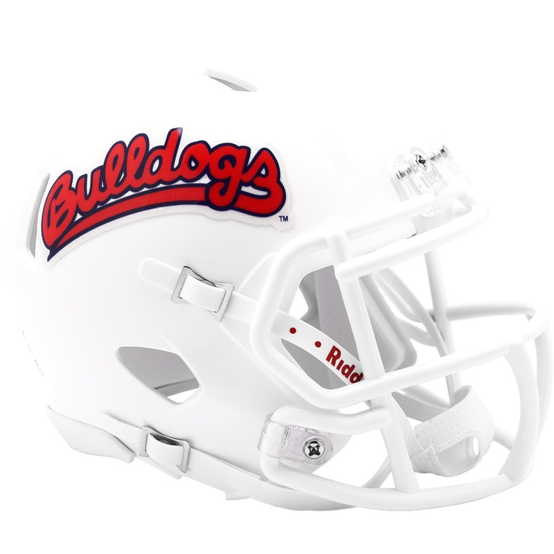 Fresno State Bulldogs White NCAA Riddell Speed Mini Football Helmet