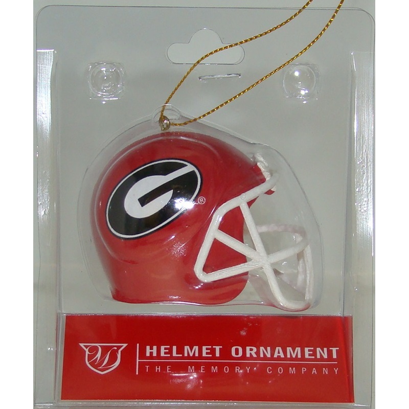 Georgia Bulldogs Team 3 inch Football Helmet Christmas Tree Ornament