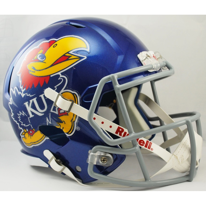 Kansas Jayhawks NCAA SPEED Riddell Full Size Replica Football Helmet
