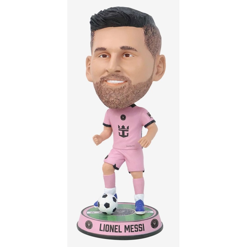 Lionel Messi Inter Miami CF Field Stripe 2023 BigHead 9.5″ Bobblehead Bobble Head Doll