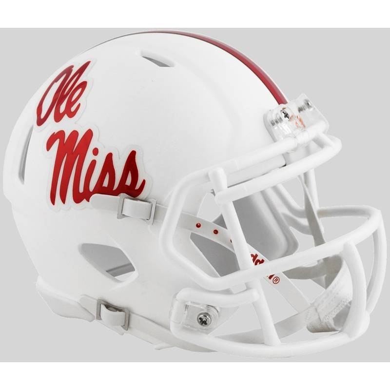 Mississippi (Ole Miss) Rebels Alternate White NCAA Riddell SPEED Mini Football Helmet