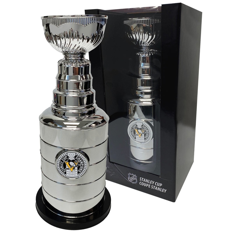 Pittsburgh Penguins NHL Stanley Cup Chrome 14″ Trophy Coin Bank