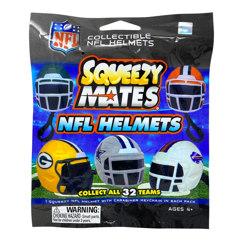 SqueezyMates Gravity Feed NFL Helmets Mystery Pack – Series 1