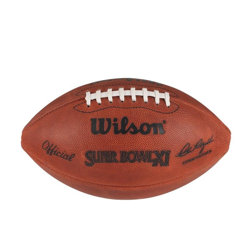 Super Bowl XI (Eleven 11) Minnesota Vikings vs. Oakland Raiders Official Leather Authentic Game Football by Wilson