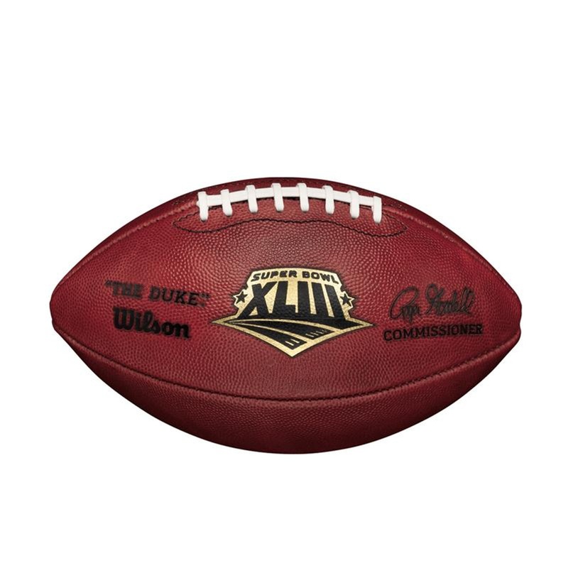 Super Bowl XLIII (Forty-Three 43) Arizona Cardinals vs. Pittsburgh Steelers Official Leather Authentic Game Football by Wilson