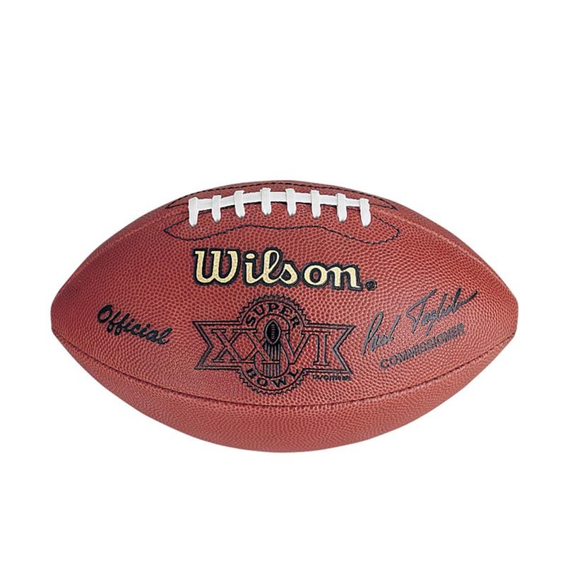 Super Bowl XXVI (Twenty-Six 26) Washington vs. Buffalo Bills Official Leather Authentic Game Football by Wilson
