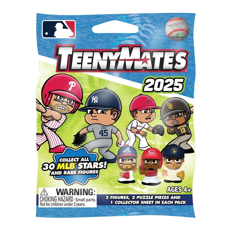 Teenymates Party Animal 2025 MLB Series 12 Baseball Mini Figurines Mystery Blind Bag Pack