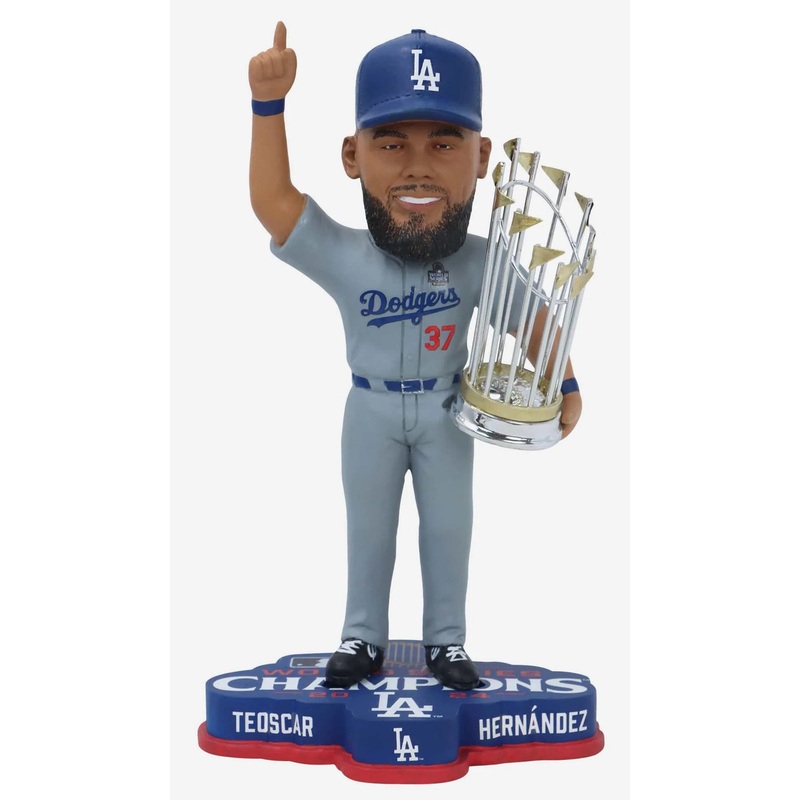 Teoscar Hernandez Los Angeles Dodgers 2024 World Series Champions 8″ Bobblehead Bobble Head Doll