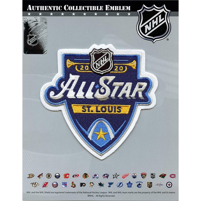 2020 Official NHL All Star Game St. Louis Blues Embroidered Jersey Collectible Patch