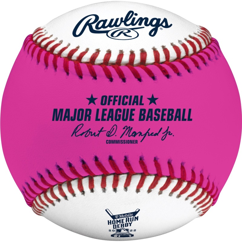 2022 MLB All-Star Game Money Ball Rawlings Official Pink Home Run Derby Moneyball Baseball – Los Angeles