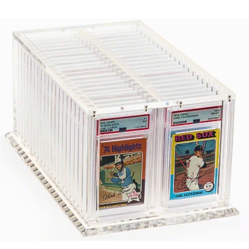 40-Graded Card Slab Heavy Duty Acrylic Vertical Holder for Graded Cards