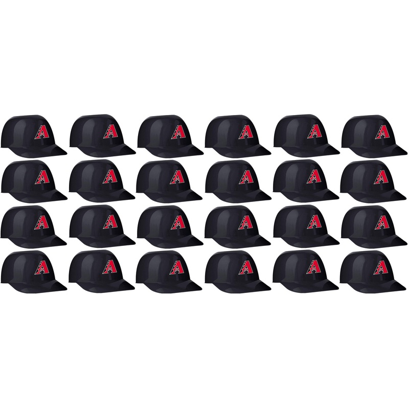 Arizona Diamondbacks MLB 8oz Snack Size / Ice Cream Mini Baseball Helmets – Quantity 24