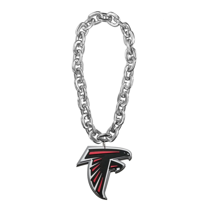 Atlanta Falcons NFL Touchdown Fan Chain 10 Inch 3D Foam Necklace
